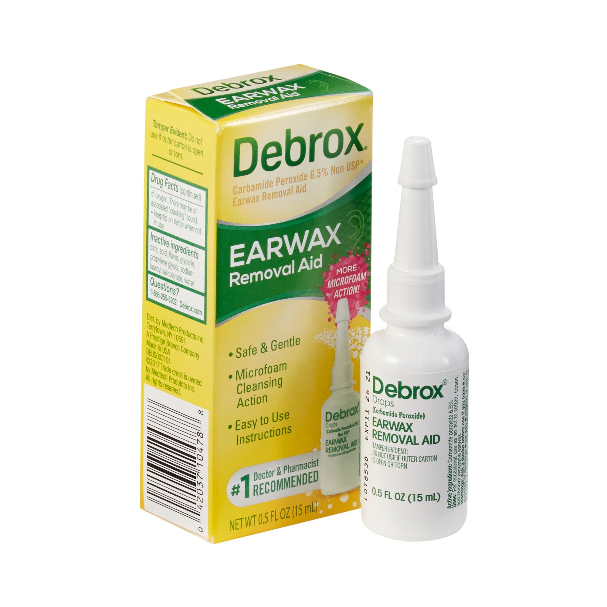 Debrox® Earwax Removal Aid, Half-Ounce Bottle - Pharmaceuticals>Over the Counter>Ear Care - Glaxo Consumer Products