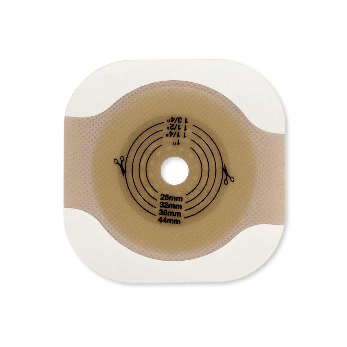 New Image Flat CeraPlus Ostomy Barrier with Adhesive Tape Borders, 1 Inch Opening-"Ostomy Barrier New Image Flat CeraPlus Precut, Extended Wear Adhesive Tape Borders 1-3/4 Inch Flange Green Code 1 Inch Opening"