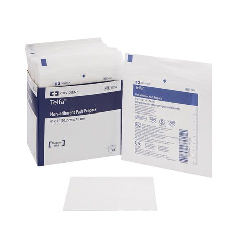Telfa Nonadherent Dressing, 3 x 4 Inch-Non-Adherent Dressing Telfa Ouchless 3 X 4 Inch Sterile 1 per Pack