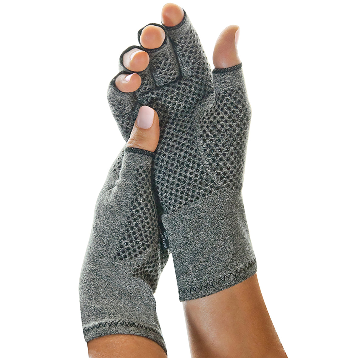 IMAK Compression Active Compression Glove, Medium-Compression Glove IMAK Compression Active Open Finger Medium Wrist Length Hand Specific Pair Cotton