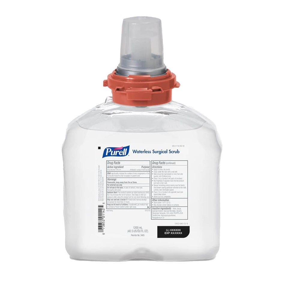 Purell� Waterless Surgical Scrub Gel, Refill Bottle-"Waterless Surgical Scrub Purell� 1,200 mL Dispenser Refill Bottle 70% Strength Ethyl Alcohol NonSterile"