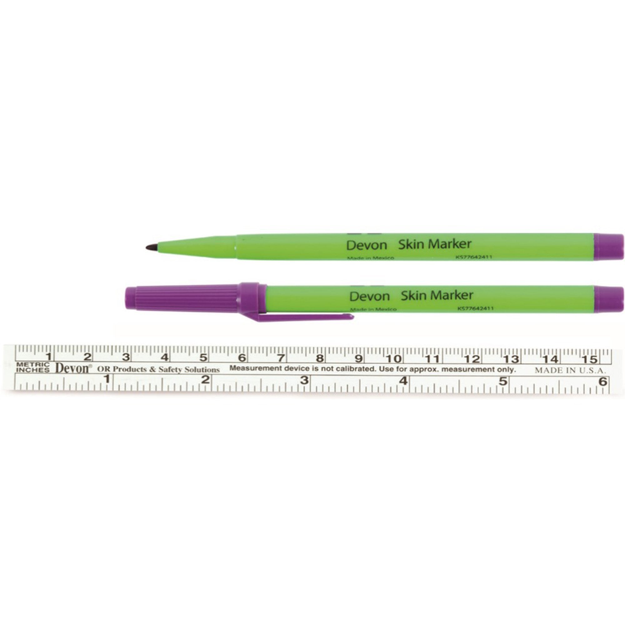 Devon Surgical Skin Marker, Fine Tip-Skin Marker Devon Gentian Violet Ink Sterile Full Size Fine Tip