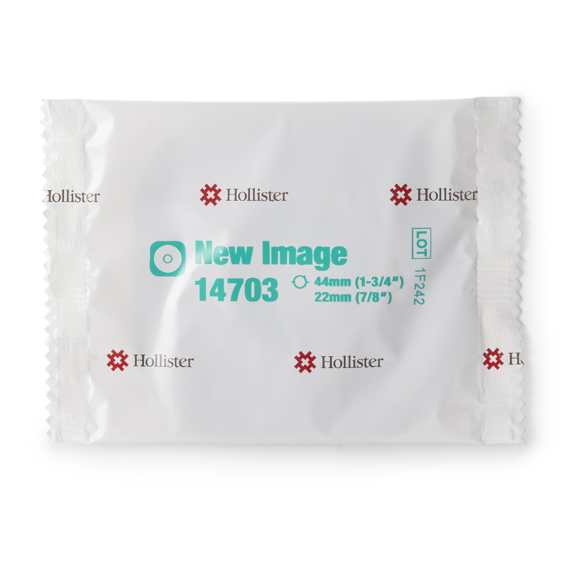 New Image Flextend Colostomy Barrier With 7/8 Inch Stoma Opening-"Ostomy Barrier New Image Flextend Precut, Extended Wear Adhesive Tape 44 mm Flange Green Code System Hydrocolloid 7/8 Inch Opening"