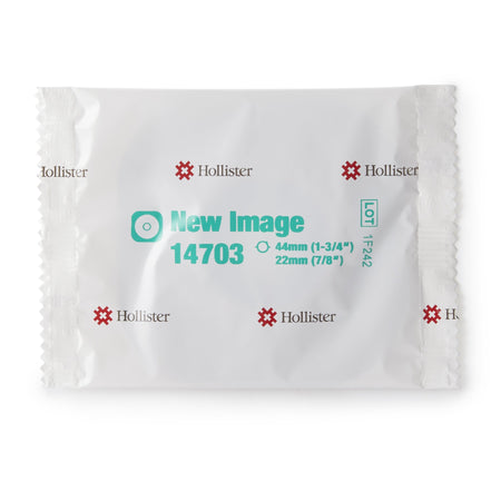 New Image Flextend Colostomy Barrier With 7/8 Inch Stoma Opening-"Ostomy Barrier New Image Flextend Precut, Extended Wear Adhesive Tape 44 mm Flange Green Code System Hydrocolloid 7/8 Inch Opening"