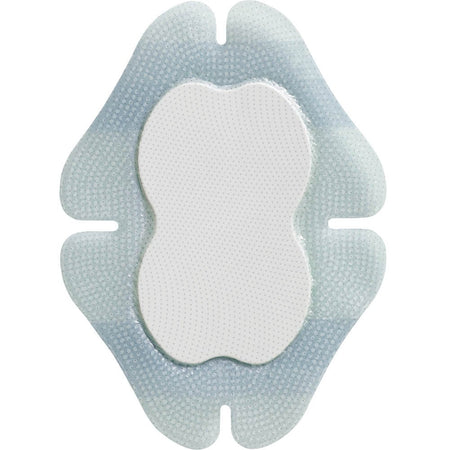 Biatain Silicone Adhesive with Border Silicone Foam Dressing, 5-1/2 x 7-3/5 Inch-Foam Dressing Biatain Silicone 5-1/2 X 7-3/5 Inch With Border Film Backing Silicone Adhesive Multishape Sterile