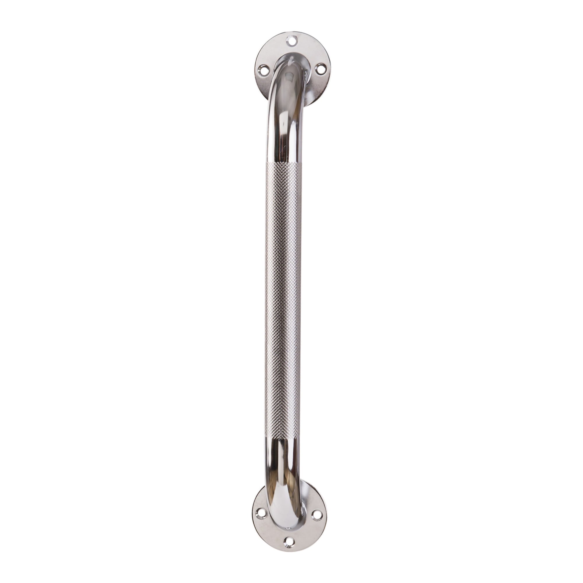 DMI Grab Bar, 16 Inch Length-Bathtub Grab Bar DMI Silver Knurled Steel