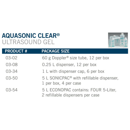 Aquasonic Clear� Ultrasound Gel, 8.5 oz Squeeze Bottle-Ultrasound Gel Aquasonic Clear� High Viscosity 8.5 oz. Bottle NonSterile