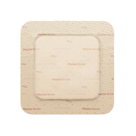 Mepilex® Border Flex Adhesive with Border Foam Dressing, 4 x 4 Inch - Wound Care>Advanced Wound Care>Foam Dressings - Moln...