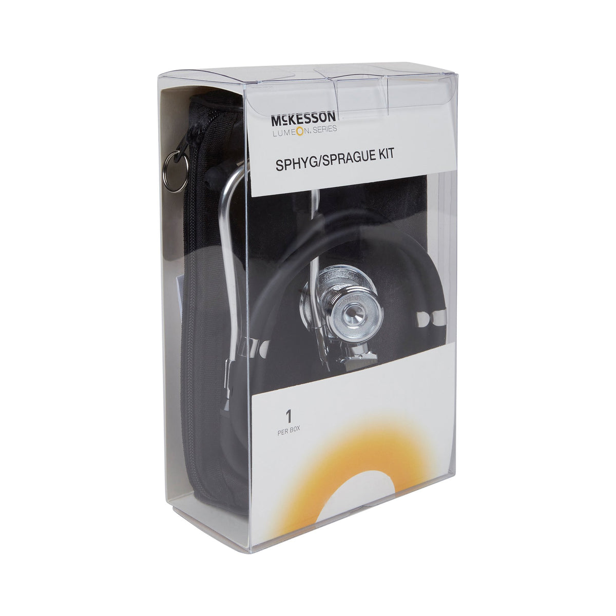 McKesson Aneroid Sphygmomanometer/Sprague Kit-Reusable Aneroid / Stethoscope Set McKesson Brand 23 to 33 cm Adult Cuff Dual Head Sprague Stethoscope Pocket Aneroid