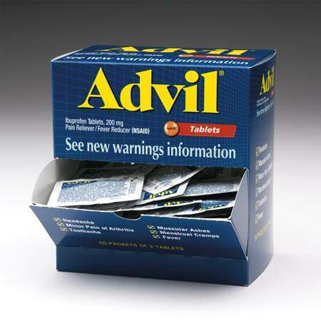 Advil Ibuprofen Pain Relief-Pain Relief Advil 200 mg Strength Ibuprofen Tablet 200 per Bottle
