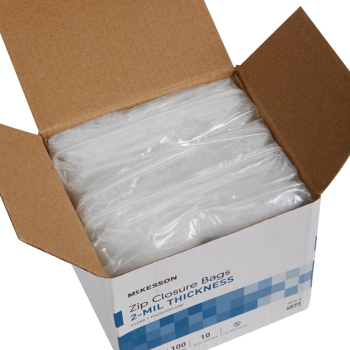 McKesson Zip Closure Bag, 2 x 3 in.-Reclosable Bag McKesson 2 X 3 Inch Polyethylene Clear Zipper Closure