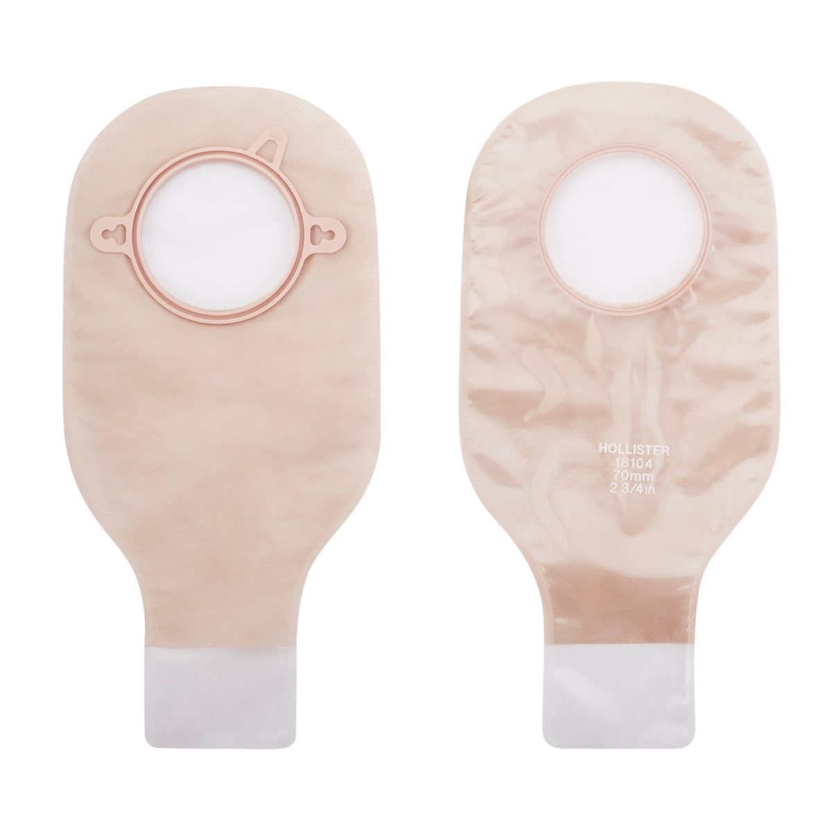 New Image™ Transparent Colostomy Pouch, Pre-cut to Fit 70 mm Stomas, Blue Match - Ostomy>Ostomy Pouches - Hollister