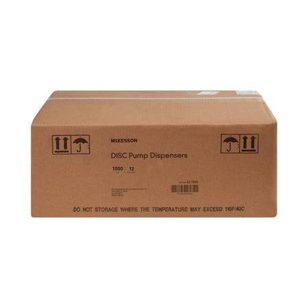 McKesson Soap Dispenser, 1000 mL-Soap Dispenser McKesson White Plastic Manual Push 1000 mL Wall Mount