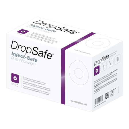 DropSafe® Inject-Safe Barrier Bandage™ Pre-Injection Adhesive Strip - Wound Care>General Wound Care>Adhesive Bandages - HT...