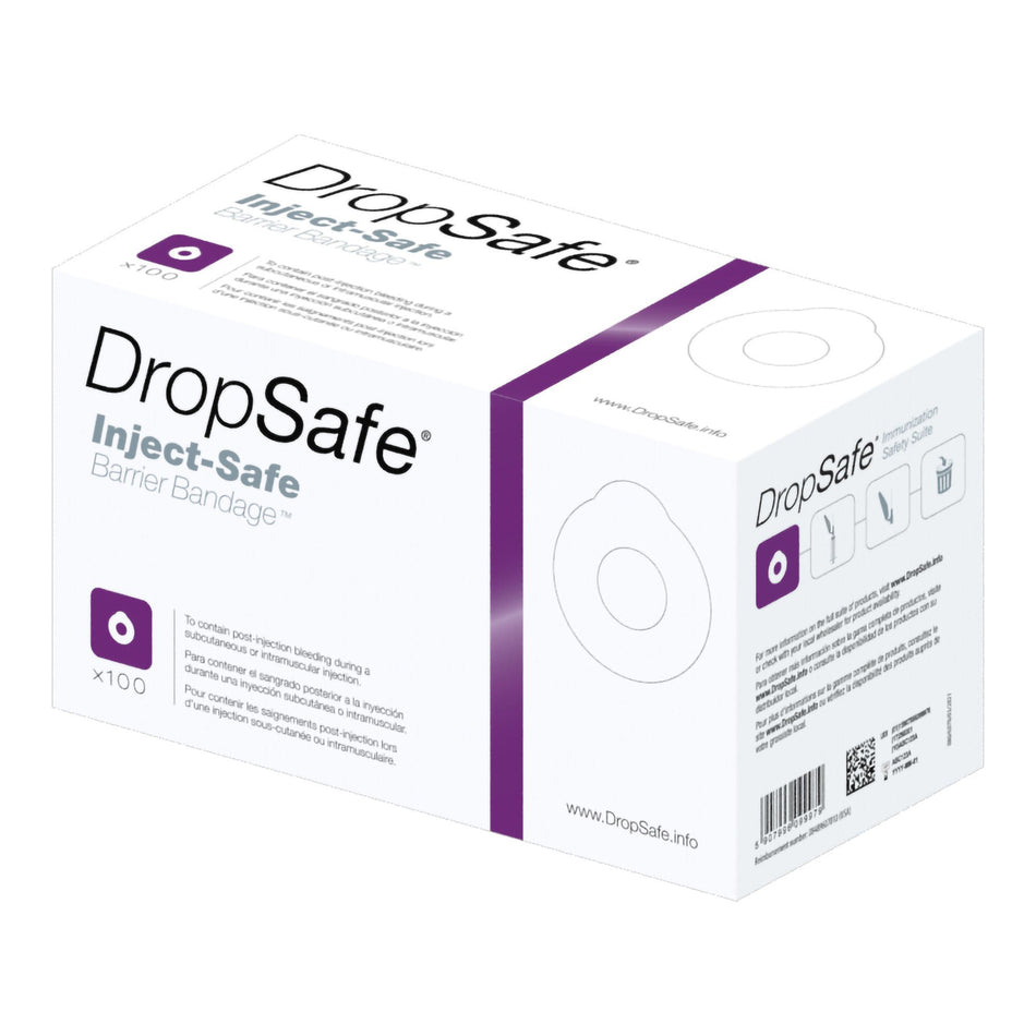 DropSafe® Inject-Safe Barrier Bandage™ Pre-Injection Adhesive Strip - Wound Care>General Wound Care>Adhesive Bandages - HT...