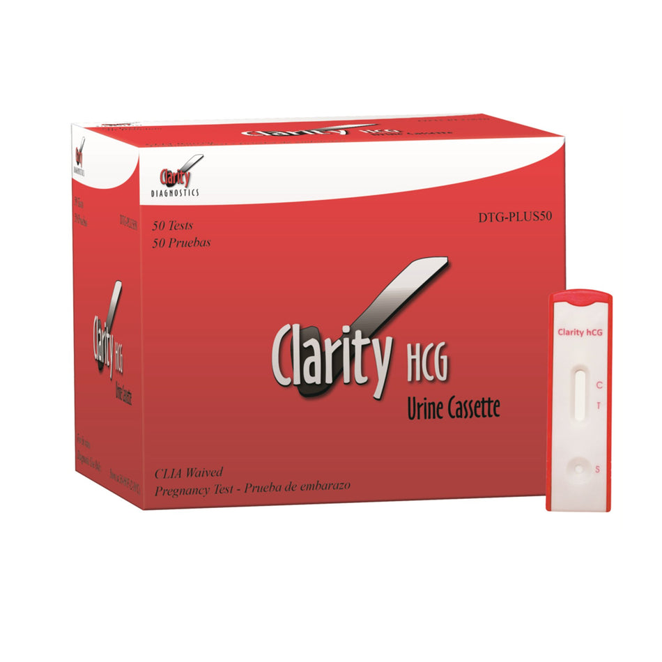 Clarity hCG Pregnancy Fertility Reproductive Health Test Kit-Reproductive Health Test Kit Clarity hCG Pregnancy Test 50 Tests CLIA Waived