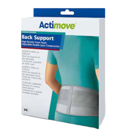 Actimove Everyday Supports Back Support with Double Layer Compression, Small / Medium-Back Support Actimove Everyday Supports Small / Medium Hook and Loop Closure 29 to 37 Inch Waist Circumference Adult