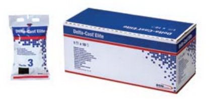 Delta-Cast Elite Black Cast Tape, 3 Inch x 4 Yard-Cast Tape Delta-Cast Elite 3 Inch X 12 Foot Polyester Black