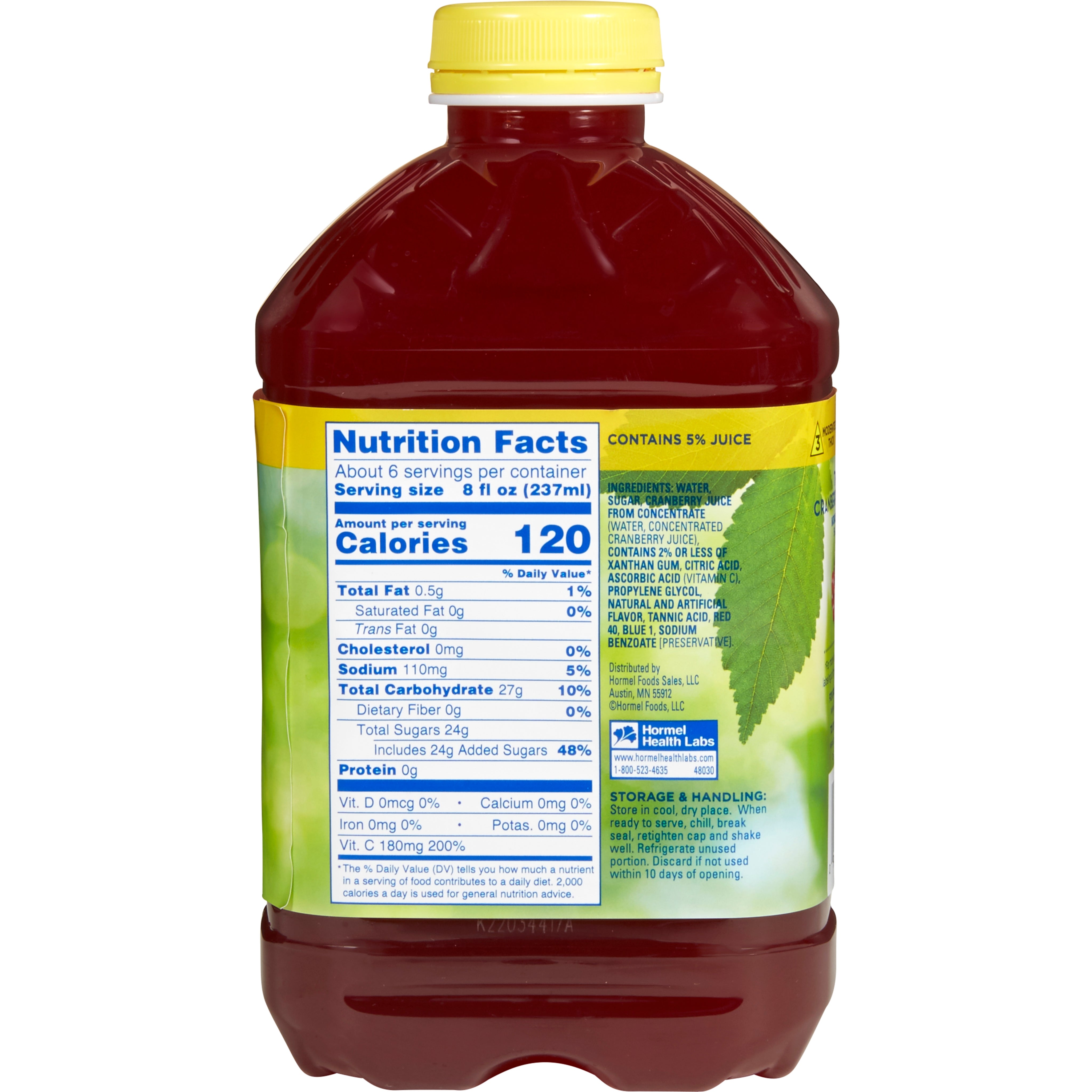 Thick & Easy Clear Honey Consistency Cranberry Thickened Beverage, 46-ounce bottle-Thickened Beverage Thick & Easy 46 oz. Bottle Cranberry Juice Cocktail Flavor Liquid IDDSI Level 3 Moderately Thick/Liquidized