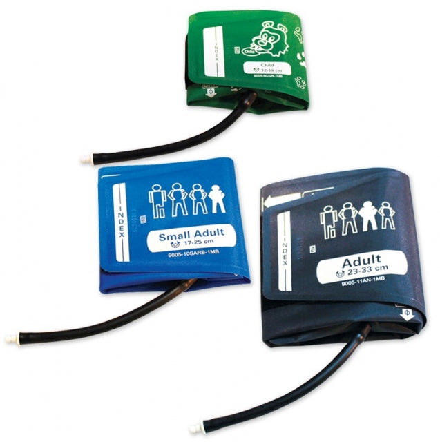 ADC ADView Blood Pressure Cuff Kit-Reusable Blood Pressure Cuff Set ADC Assorted Size Range Arm Nylon Cuff Multiple Cuff Sizes
