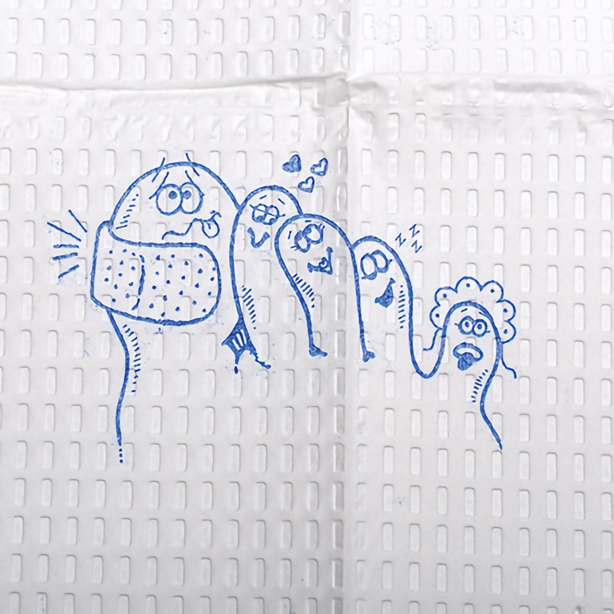 McKesson Nonsterile White / Blue Cartoon Toes Procedure Towel, 13 x 18 Inch-Procedure Towel McKesson 13 W X 18 L Inch White / Blue Cartoon Toes NonSterile