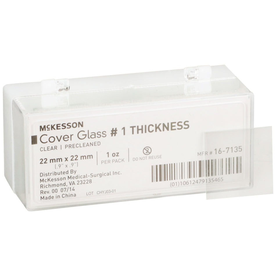 McKesson Cover Glass, 22 x 22 mm - Clinical Laboratory>Laboratory Glassware and Plasticware>Slide Cover Slips - McKesson B...
