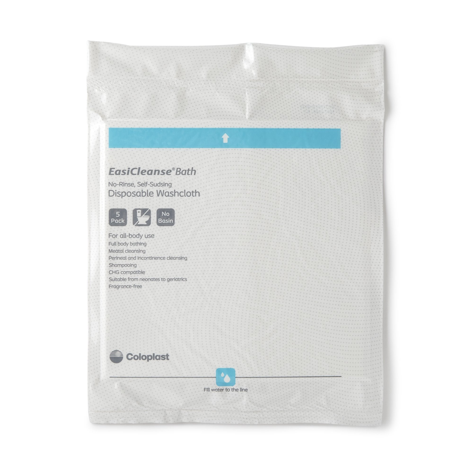 Bedside-Care EasiCleanse Bath Wipes, Rinse-Free, Soft Pack, Unscented-Personal Cleansing Wipe Bedside-Care EasiCleanse Soft Pack Unscented 5 Count
