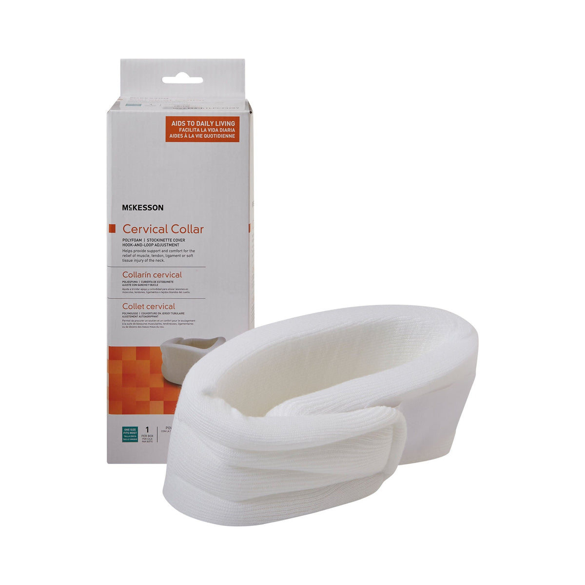 McKesson Cervical Collar, Large - Orthopedic>Immobilizers, Splints and Supports>Upper Body>Neck - McKesson Brand