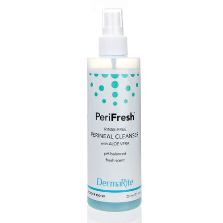 DermaRite Industries PeriFresh Rinse-Free Perineal Wash</strong-Rinse-Free Perineal Wash PeriFresh Liquid 7.5 oz. Pump Bottle Scented
