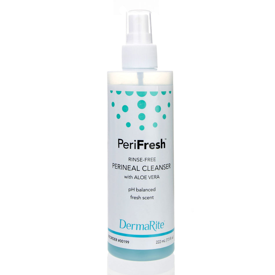 DermaRite Industries PeriFresh Rinse-Free Perineal Wash</strong-Rinse-Free Perineal Wash PeriFresh Liquid 7.5 oz. Pump Bottle Scented