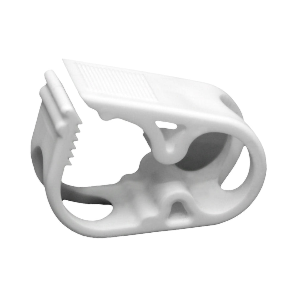 Urocare Adjustable White Tube Clamp-"Tube Clamp Urocare 3/4 X 1 X 1-1/2 Inch, NonSterile"