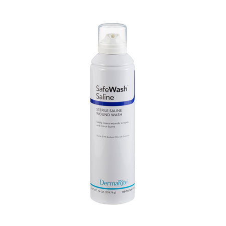 SafeWash Irrigation Solution, Sodium Chloride 0.9%, 7.1-ounce Spray Can-Wound Cleanser SafeWash 7.1 oz. Spray Can Sterile