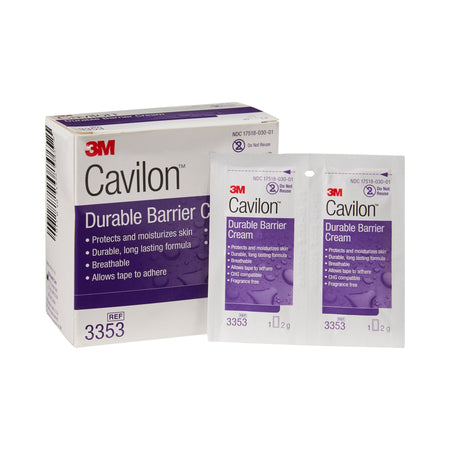 3M Cavilon Skin Protectant, Unscented Cream-Skin Protectant 3M Cavilon 2 Gram Individual Packet Unscented Cream CHG Compatible