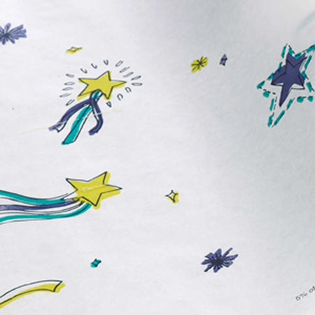 Stars of Hope Crepe Table Paper, 21 Inch x 125 Foot, White-Table Paper Stars of Hope 21 Inch Width 125 Foot Length Print (Stars) Crepe