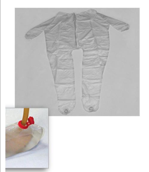 Mort-Port� Post Mortem Unionall, 3X-Large-"Post Mortem Unionall Mort-Port� 3X-Large PVC Zipper Closure, 1/2 Length"