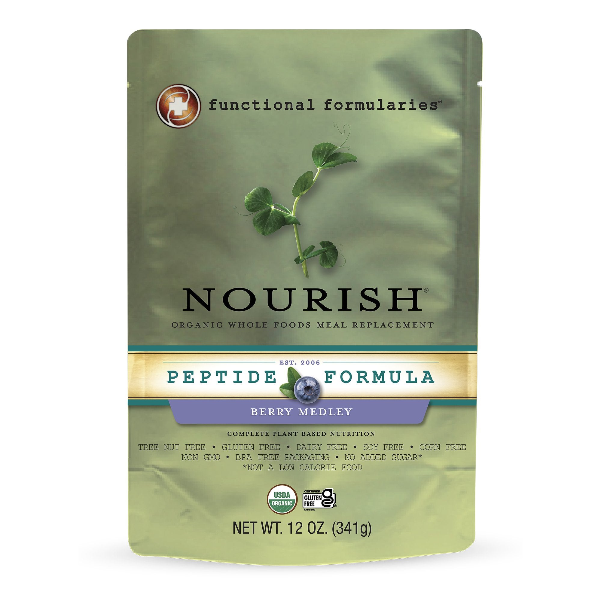 Pediatric Oral Supplement Nourish® Peptide Berry Flavor 12 oz. Pouch Liquid Protein - Nutritionals and Feeding Supplies>Nu...