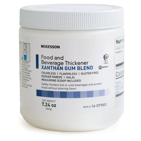 Food and Beverage Thickener McKesson 7.24 oz. Canister Unflavored IDDSI Level 0 Thin - Nutritionals and Feeding Supplies>N...