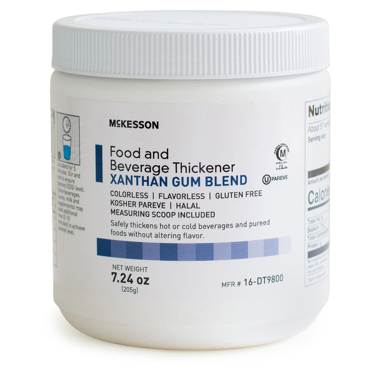 Food and Beverage Thickener McKesson 7.24 oz. Canister Unflavored IDDSI Level 0 Thin - Nutritionals and Feeding Supplies>N...
