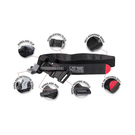 North American Rescue Combat Tourniquet, 6 Inch Length-C-A-T Combat Tourniquet 6.5 Inch Length Military Latex Free Nylon
