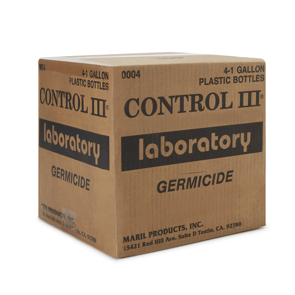 Control III Laboratory Germicide, 1 gal-Control III Laboratory Germicide Surface Disinfectant Cleaner Quaternary Based Manual Pour Liquid 1 gal. Bottle Benzaldehyde Scent NonSterile