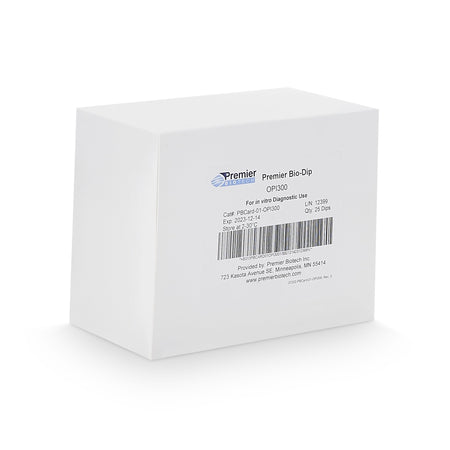 Premier Bio-Dip Single Drug (Opiates) Drugs of Abuse Test-Drugs of Abuse Test Kit Premier Bio-Dip Opiates (OPI) 25 Tests CLIA Waived