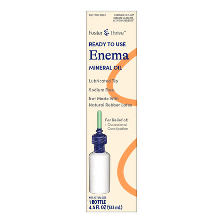 Foster & Thrive™ Ready to Use Enema Mineral Oil - Pharmaceuticals>Over the Counter>Gastrointestinal>Enemas - McKesson Brand