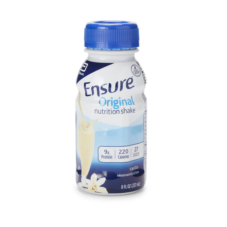 Ensure Original Nutrition Shake, Vanilla, 8-ounce bottle-Oral Supplement Ensure Original Shake Vanilla Flavor Liquid 8 oz. Bottle