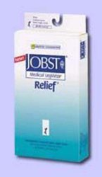 Jobst Compression Stockings-Compression Stocking JOBST Relief Knee High Medium Beige Open Toe