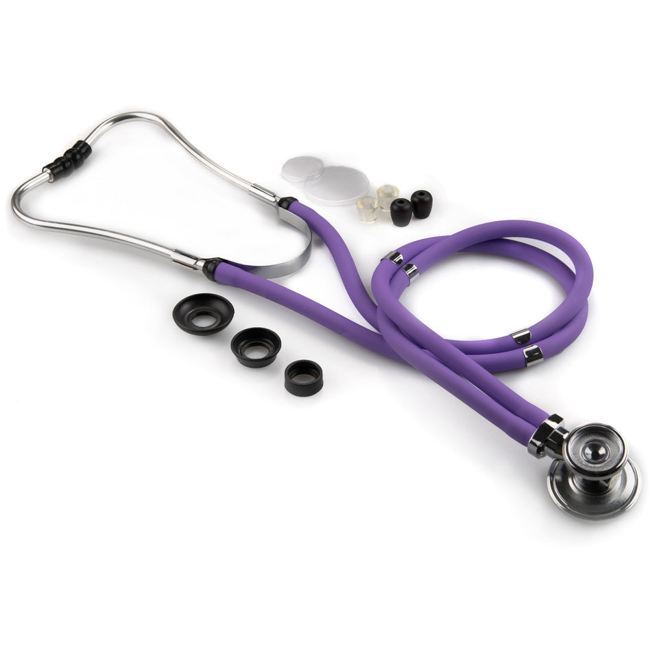 McKesson Lumeon Sprague Rappaport Stethoscope Double Lumen Lavender 641LVGM-Sprague Stethoscope McKesson LUMEON Lavender 2-Tube 22 Inch Tube Double Sided Chestpiece