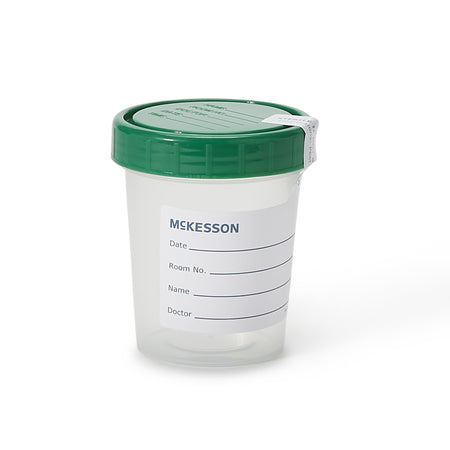 McKesson Specimen Container, 120 mL-Specimen Container McKesson 120 mL (4 oz.) Screw Cap Sterile Inside Only