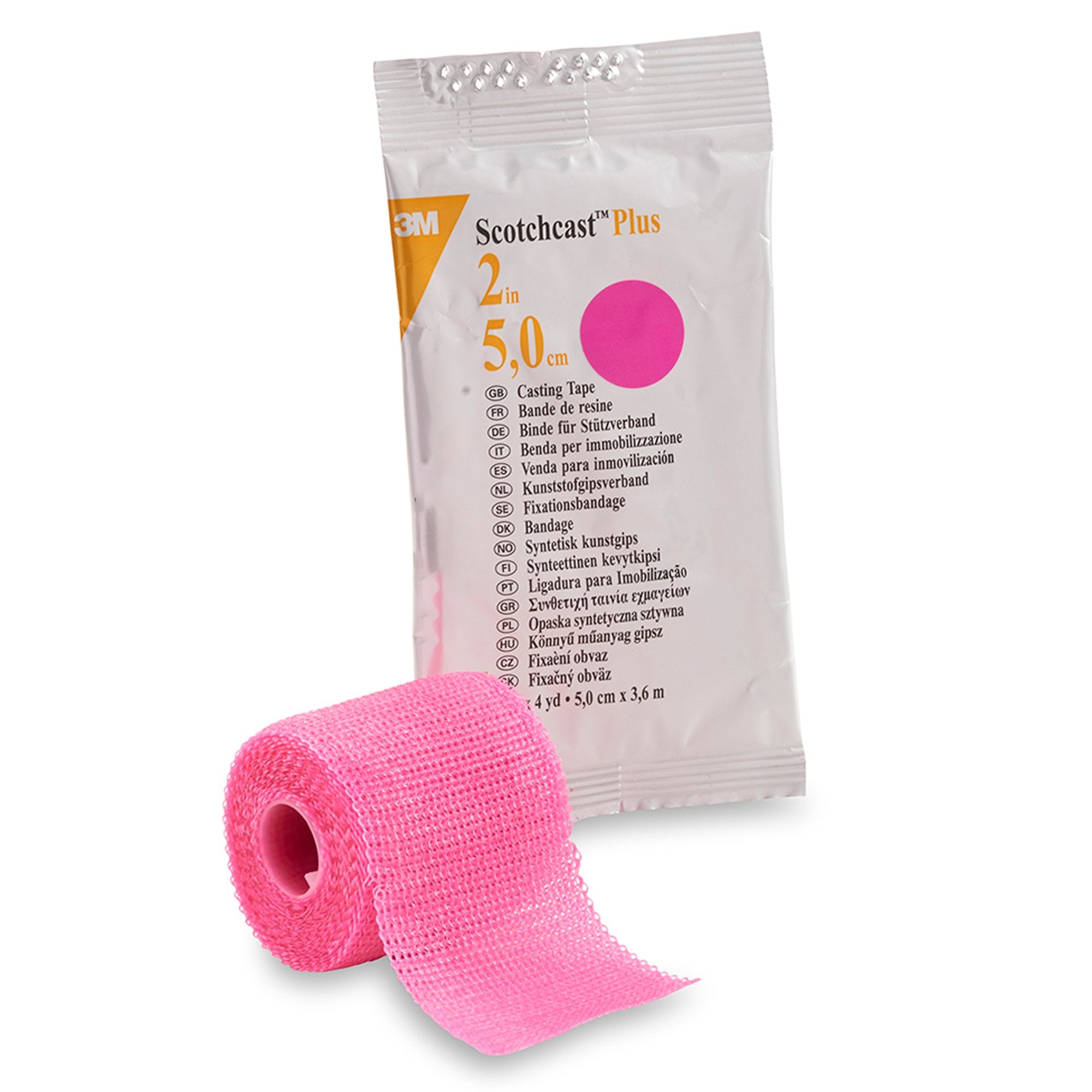 3M™ Scotchcast™ Plus Bright Pink Cast Tape, 2 Inch x 4 Yard - Orthopedic>Casting>Cast and Splint Materials - Solventum Cor...