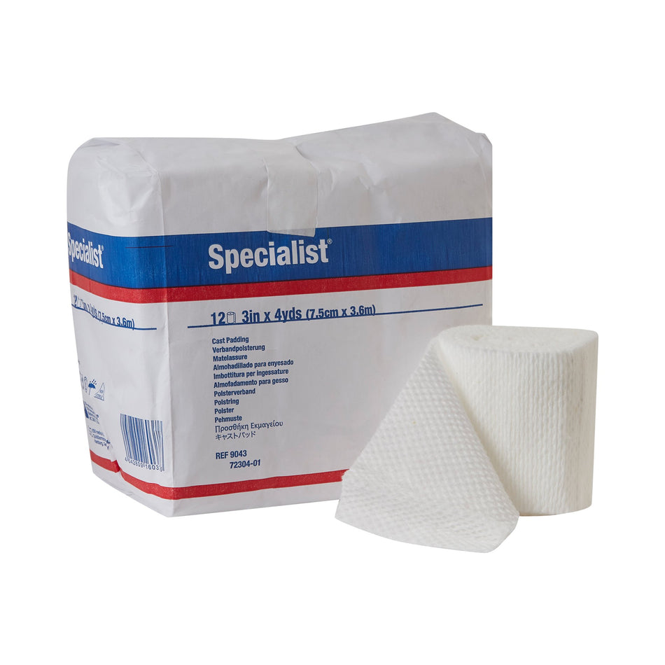 Specialist White Cotton / Rayon Undercast Cast Padding, 3 Inch x 4 Yard-Cast Padding Undercast Specialist 3 Inch X 4 Yard Cotton / Rayon NonSterile