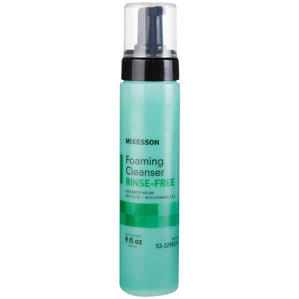 McKesson Rinse-Free Body Wash, Cucumber Melon Scent, 9 oz Pump Bottle-Rinse-Free Body Wash McKesson Foaming 9 oz. Pump Bottle Cucumber Melon Scent