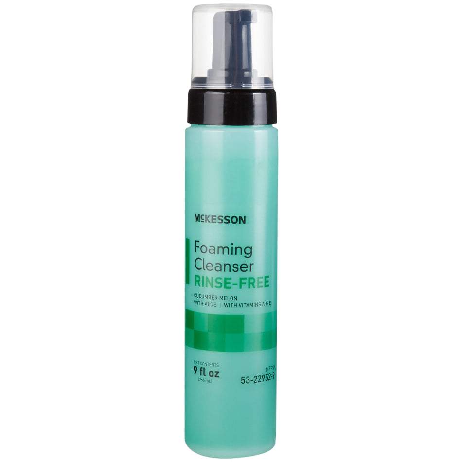 McKesson Rinse-Free Body Wash, Cucumber Melon Scent, 9 oz Pump Bottle-Rinse-Free Body Wash McKesson Foaming 9 oz. Pump Bottle Cucumber Melon Scent